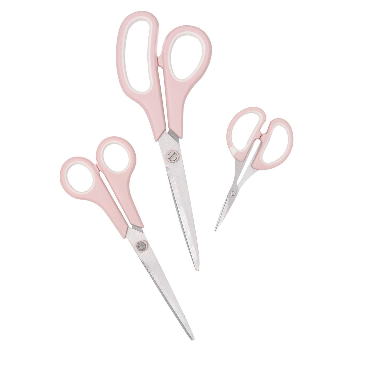 Set de 3 Tijeras Rosado
