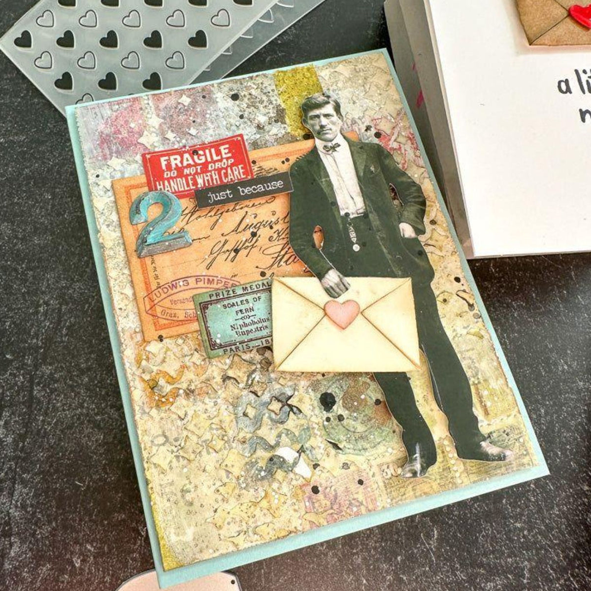Troqueles Thinlits con Folder Embossing Love Notes para Sidekick de Tim Holtz (vista 4)