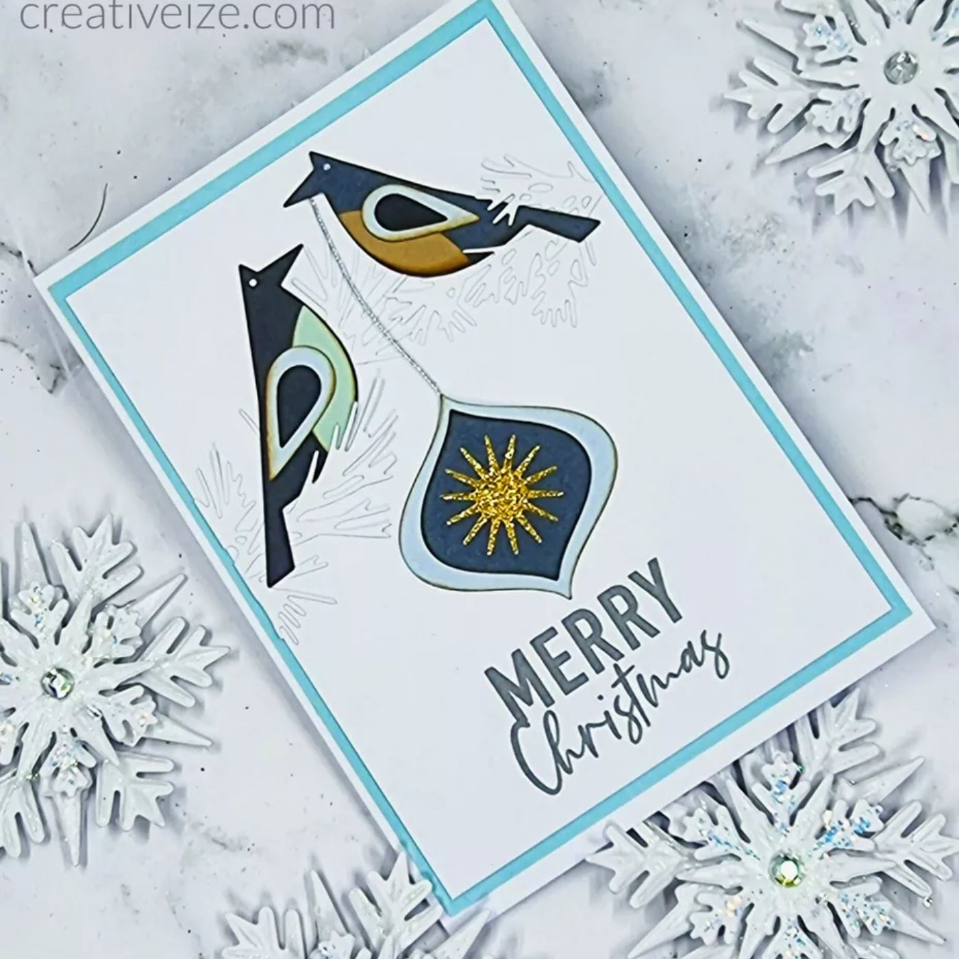 Troqueles Thinlits Pájaros decorativos - Navidad de Tim Holtz