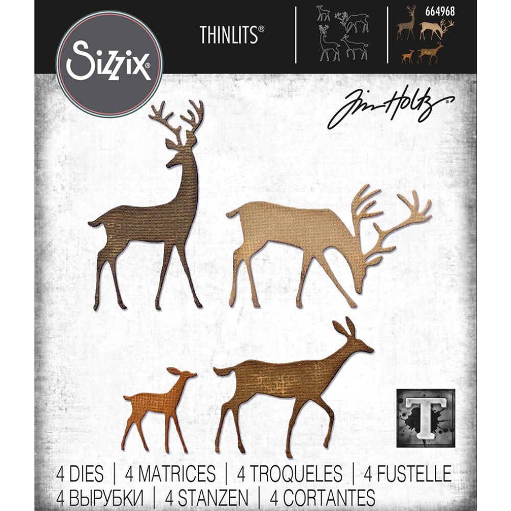 Troqueles Thinlits Darling Deer - Venado - Navidad de Tim Holtz