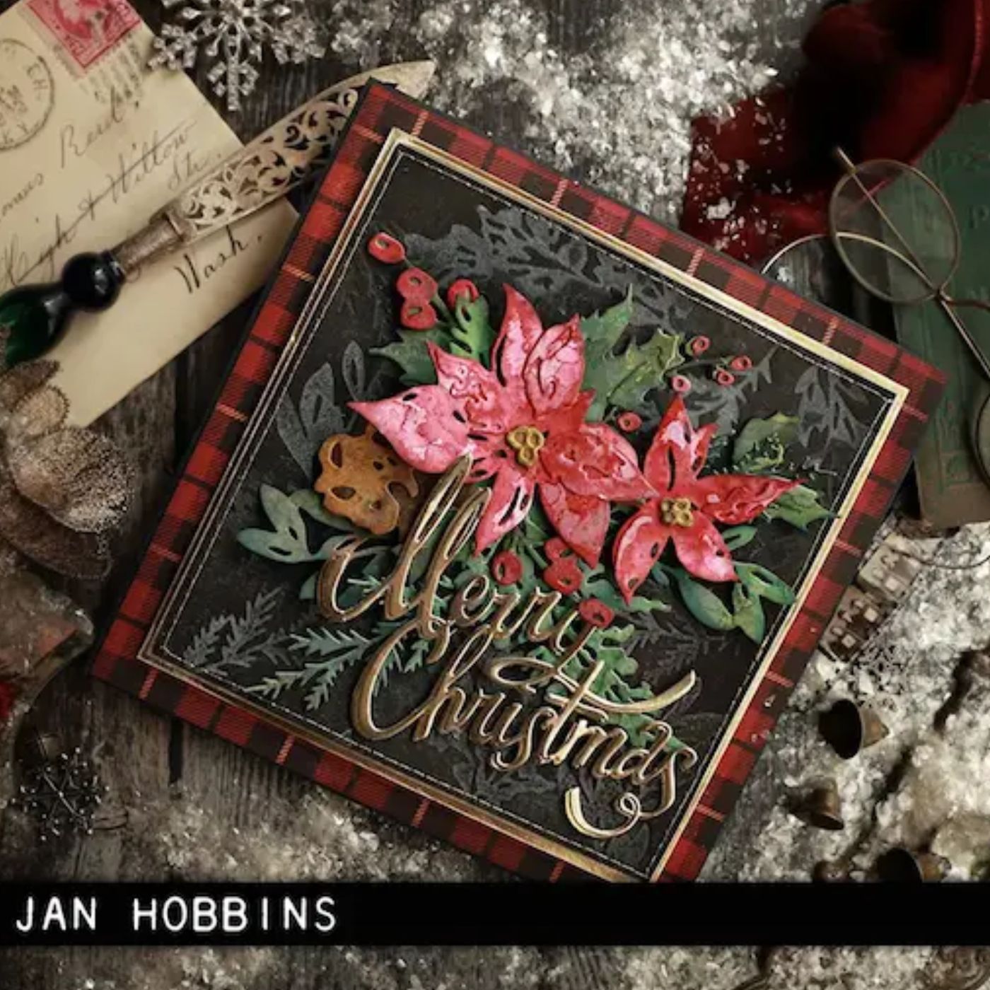 Troqueles Thinlits Ramo Festivo - Navidad de Tim Holtz