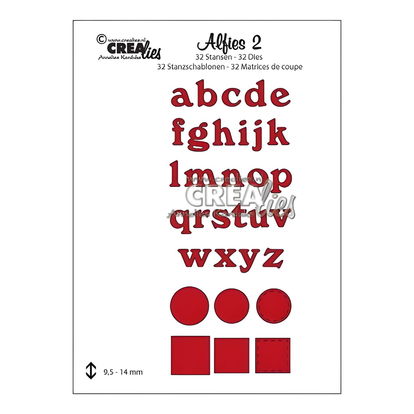 Troquel Alfies N°2 Alfabeto en Minúsculas