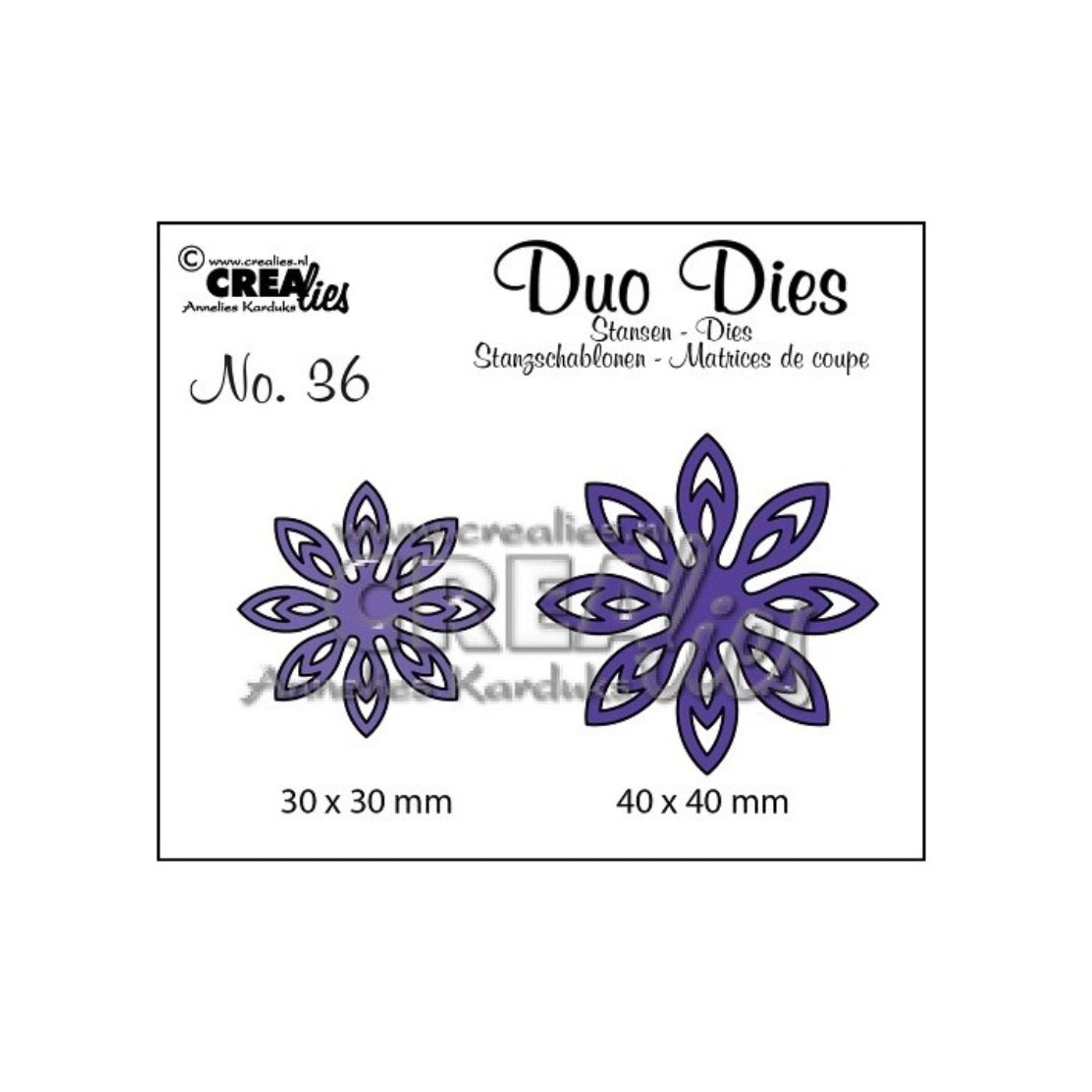 Troquel Duo Dies N°36 Flores #18