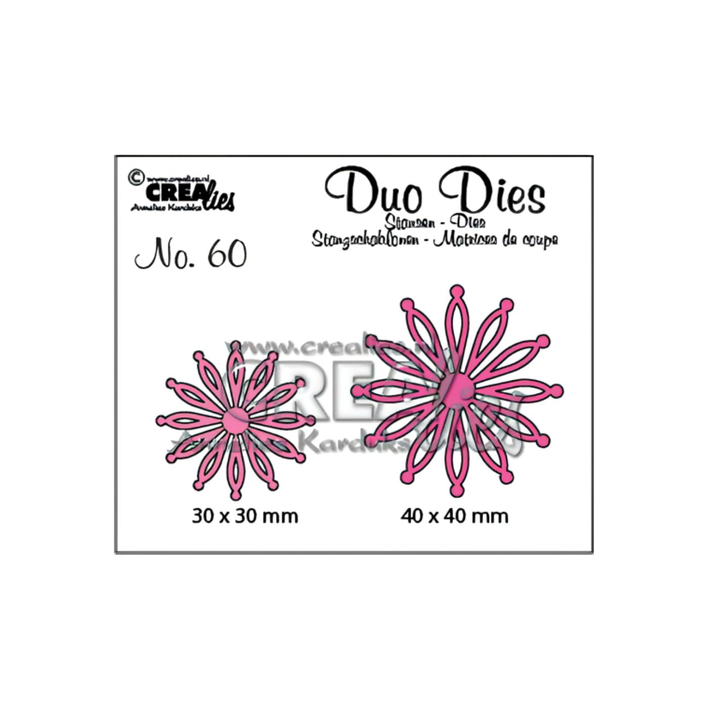 Troquel Duo Dies N°60 Flores #25 - Pétalo Ojal