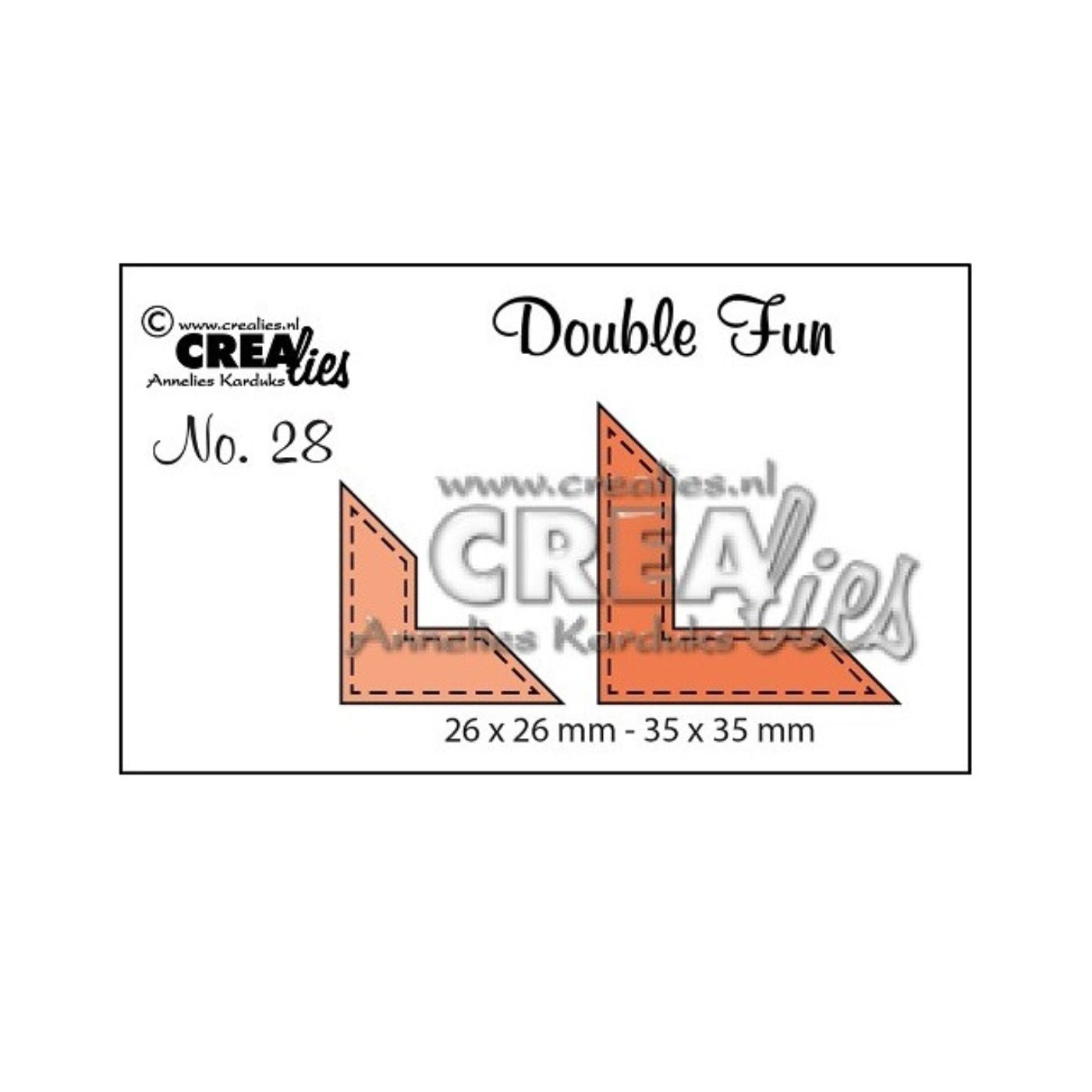 Troquel Double Fun N°28 Esquinas con Borde Costura