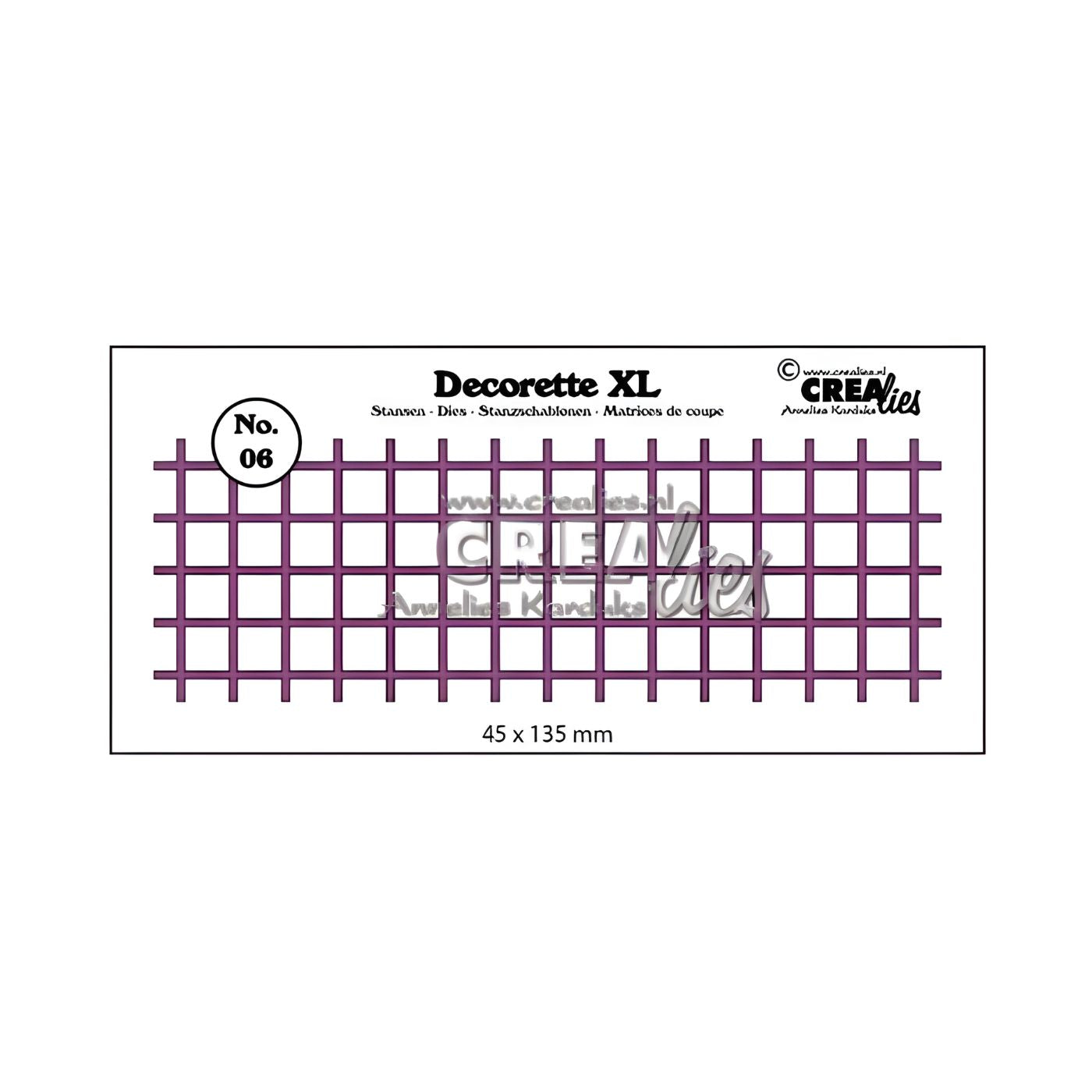 Troquel Decorette XL N°06 Reja Cuadrados
