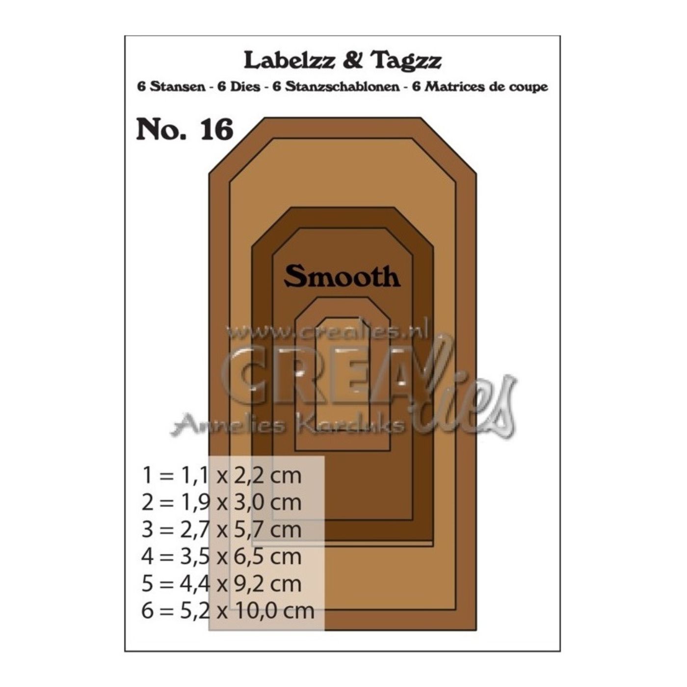 Troquel Labelzz & Tagzz N°16 Liso