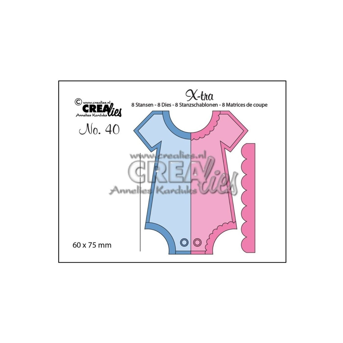 Troquel X-tra N°40 Ropa de Bebe (mediano)