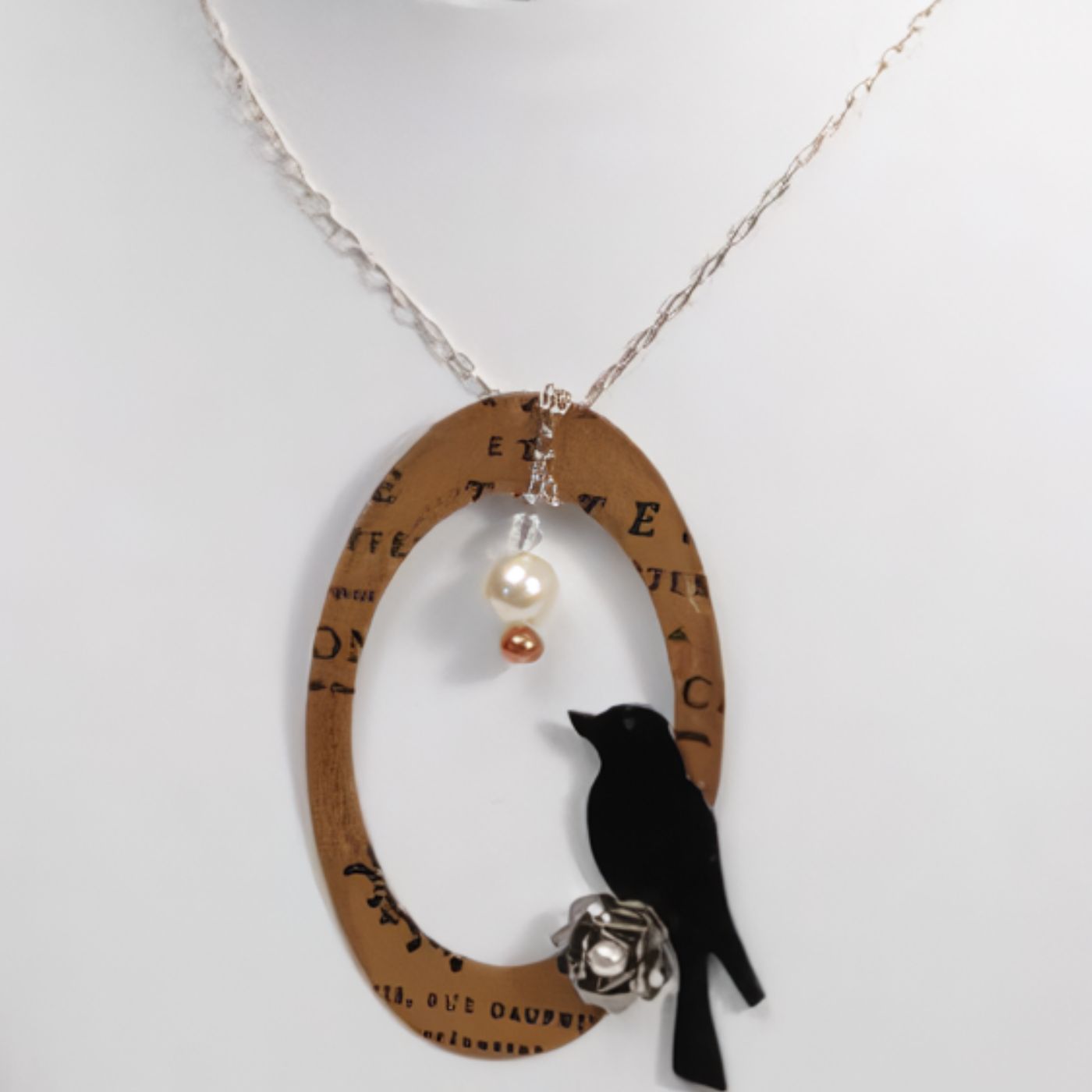 Troquel Originals Mediano - Marco ovalado, pájaro y colgante