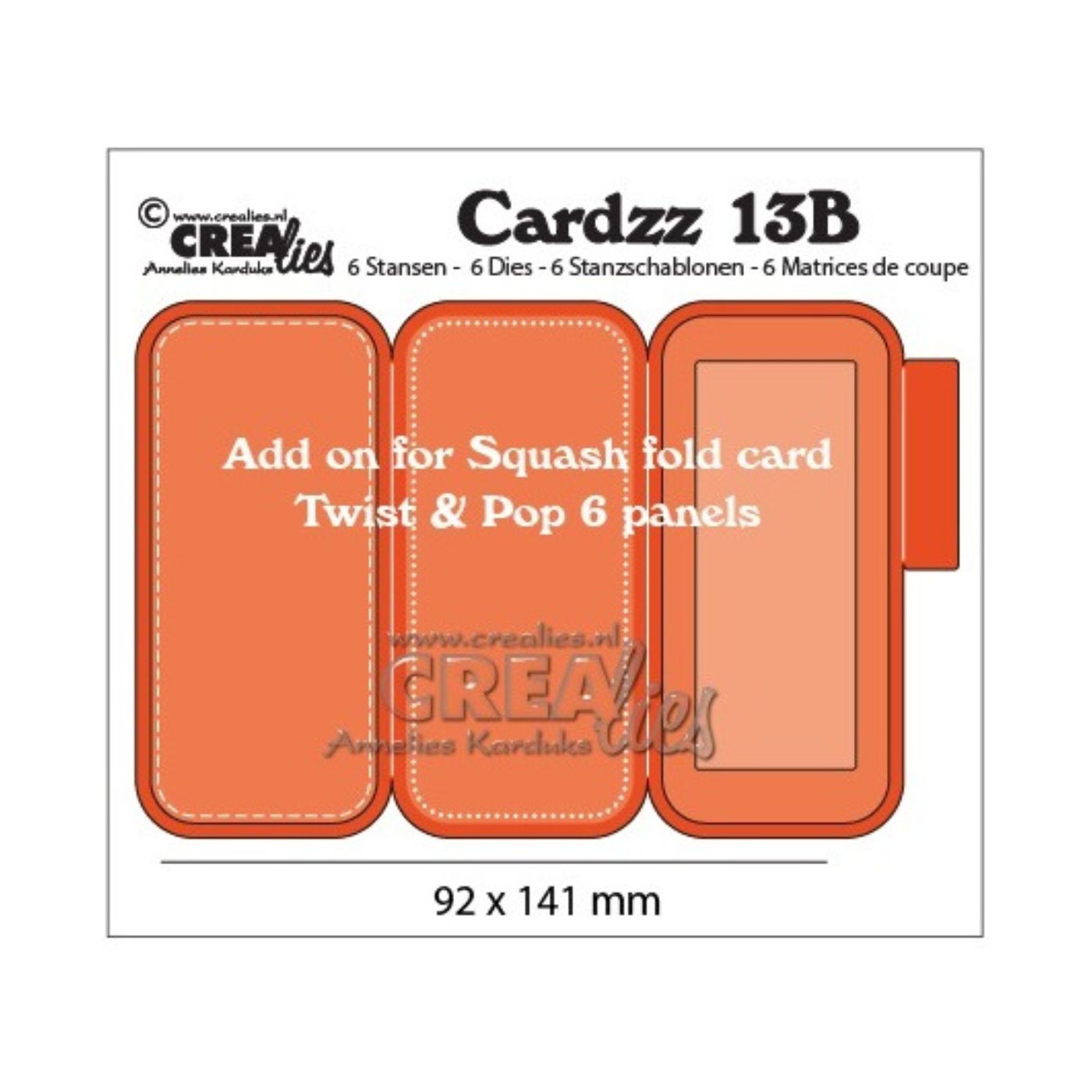 Troquel Cardzz N°13B Complemento Para Tarjeta Twist & Pop Panel CLCZ13