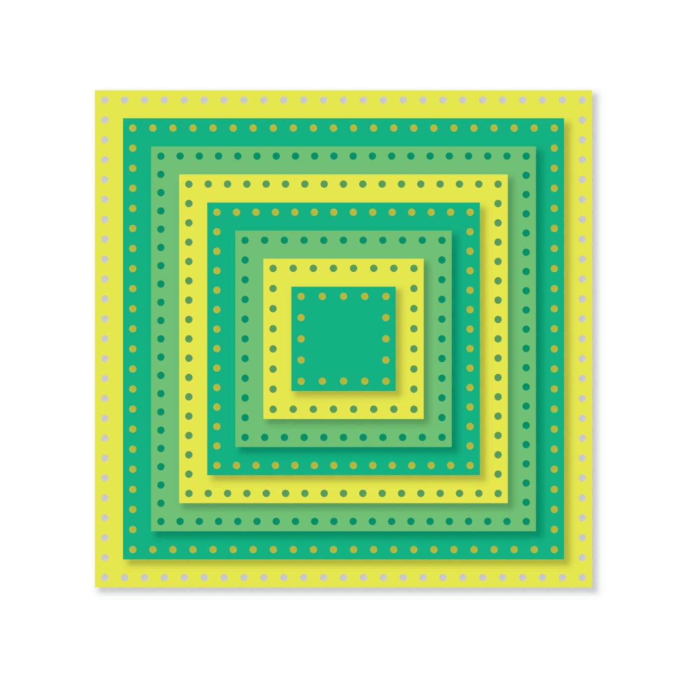 Troqueles Framelits Cuadrados borde de Puntos