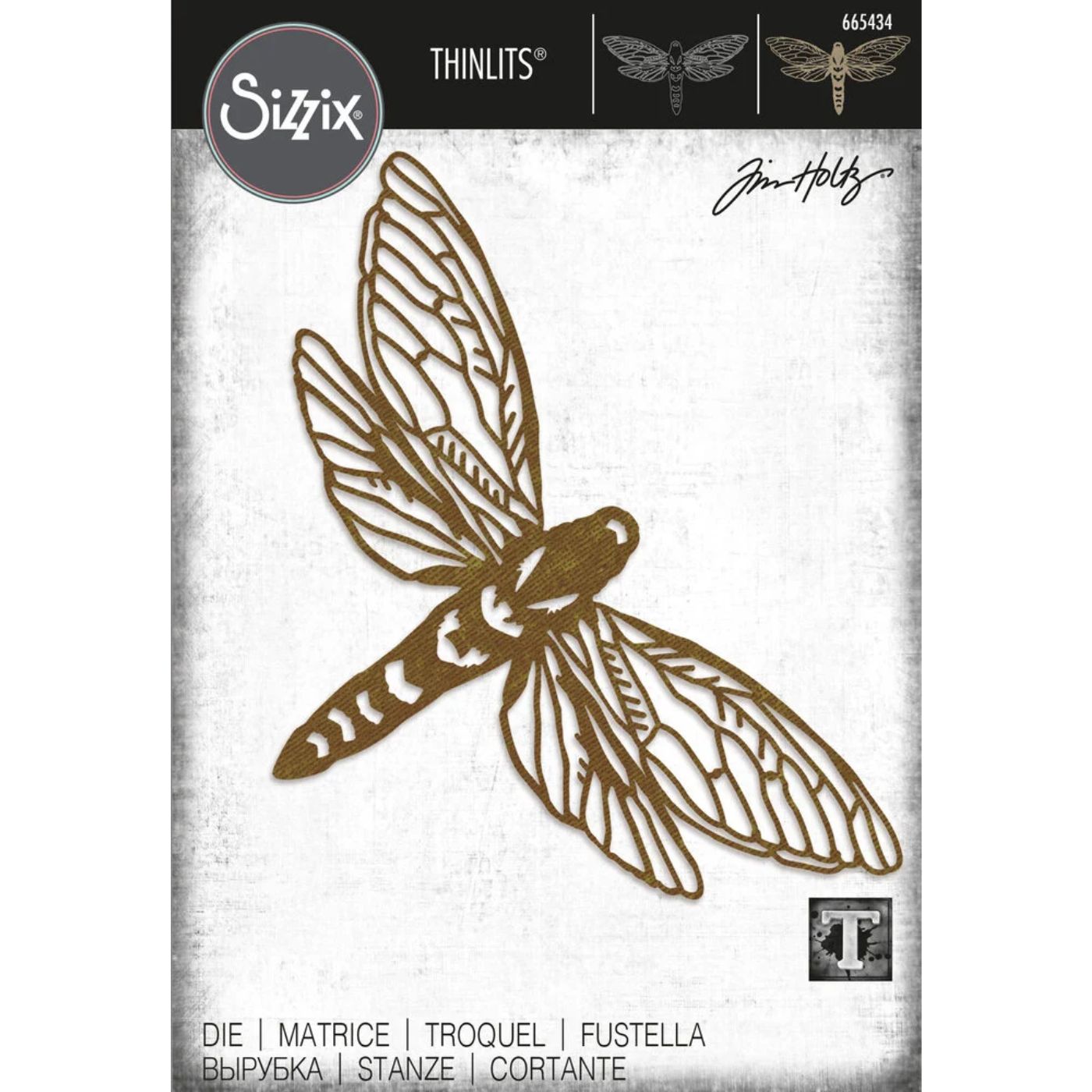 Troquel Thinlits Perspective Moth de Tim Holtz