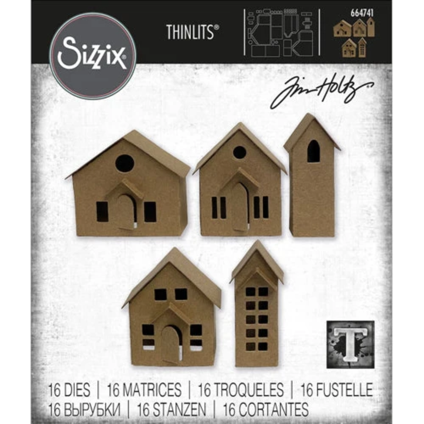 Troquel Thinlits Paper Village de Tim Holtz