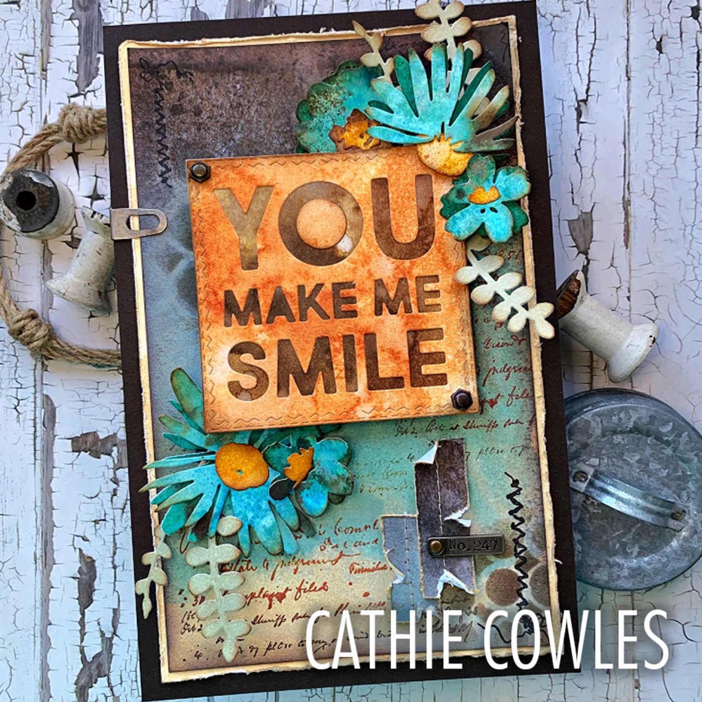 Troqueles Thinlits Modern Floristry de Tim Holtz