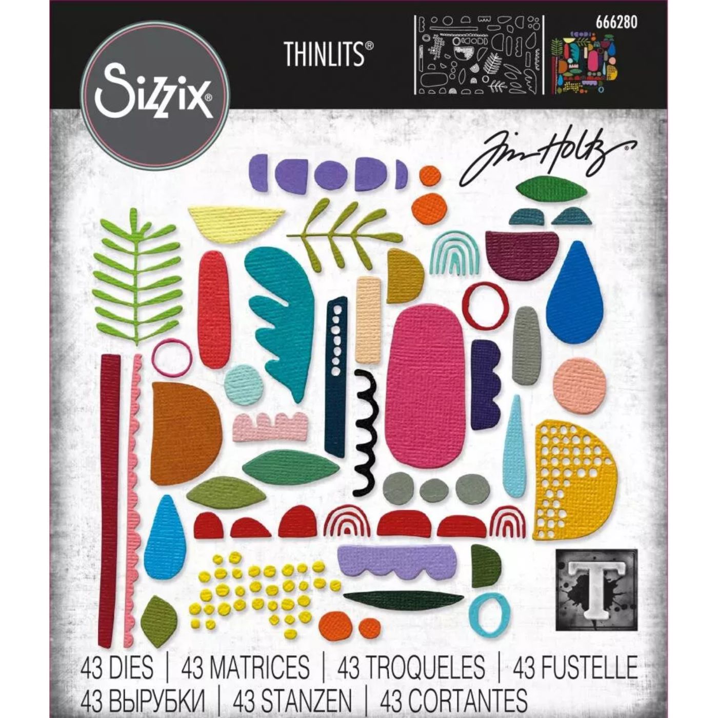 Troqueles Thinlits Abstract Elements de Tim Holtz