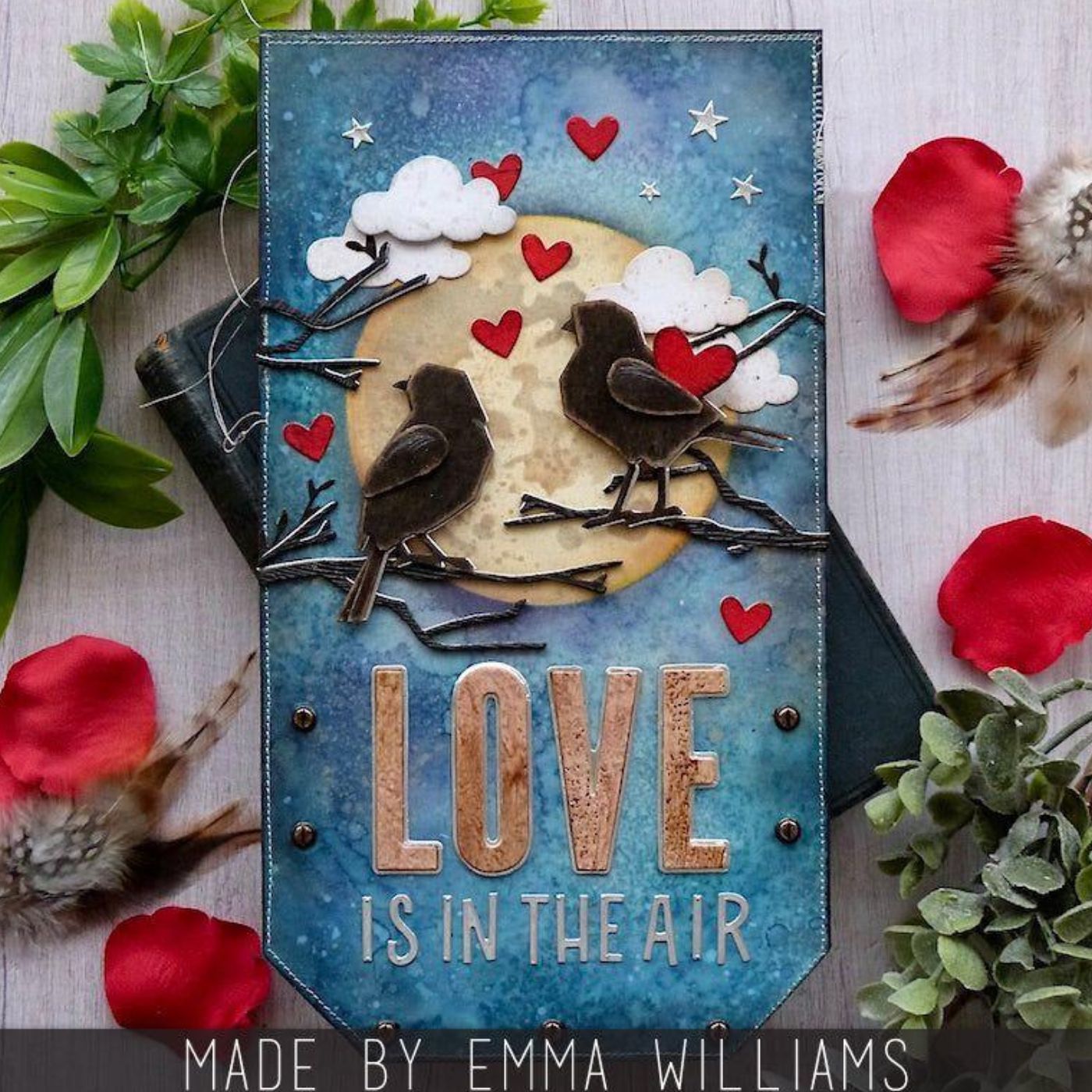 Troqueles Thinlits Lovebirds de Tim Holtz