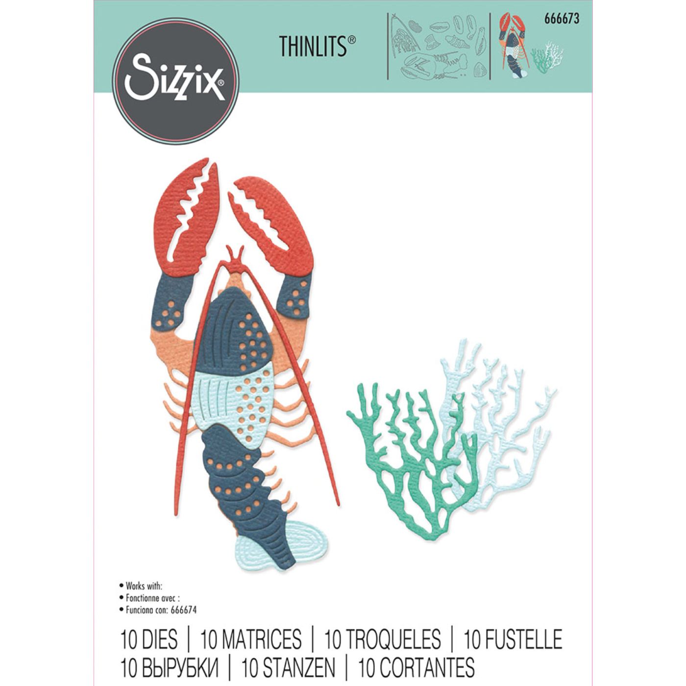 Troqueles Thinlits Ocean Critters