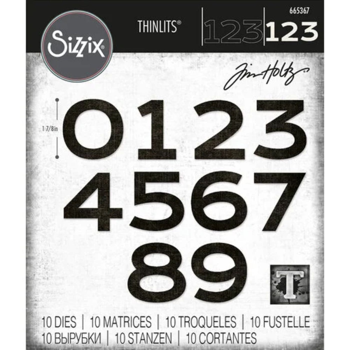 Troqueles Thinlits Númerico - Countdown de Tim Holtz