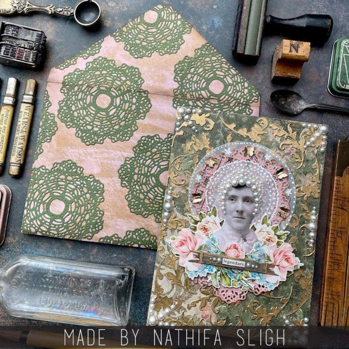 Troqueles Thinlits Vault Boutique - Encaje de Tim Holtz (vista 3)