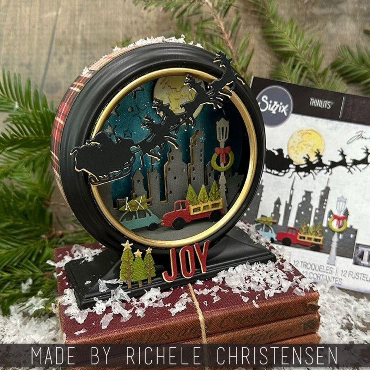 Troqueles Thinlits Vault Christmas Magic de Tim Holtz (vista 4)