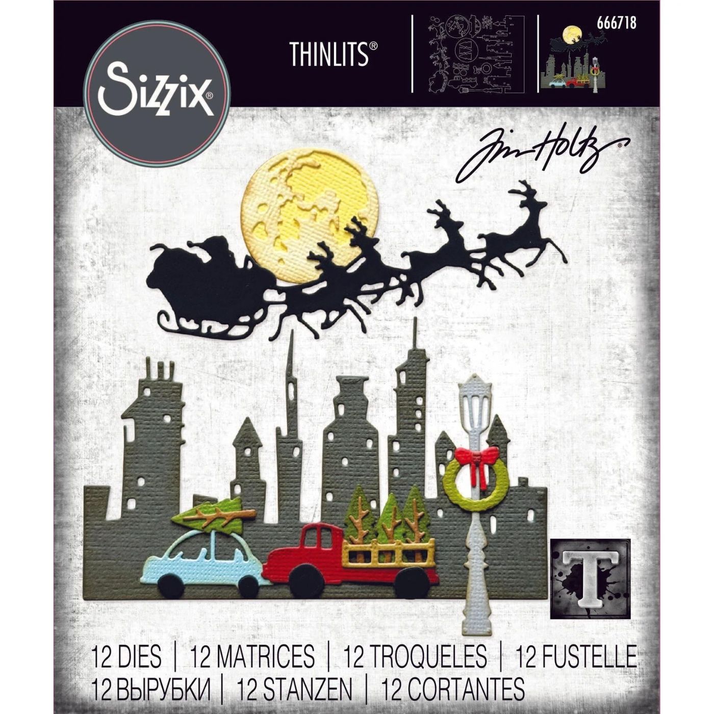 Troqueles Thinlits Vault Christmas Magic de Tim Holtz