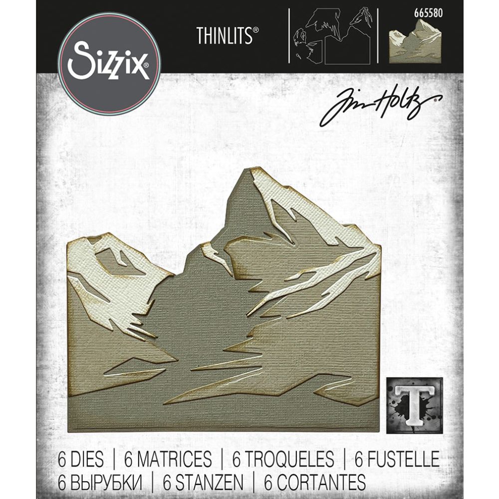 Troqueles Thinlits Cima de la montaña de Tim Holtz