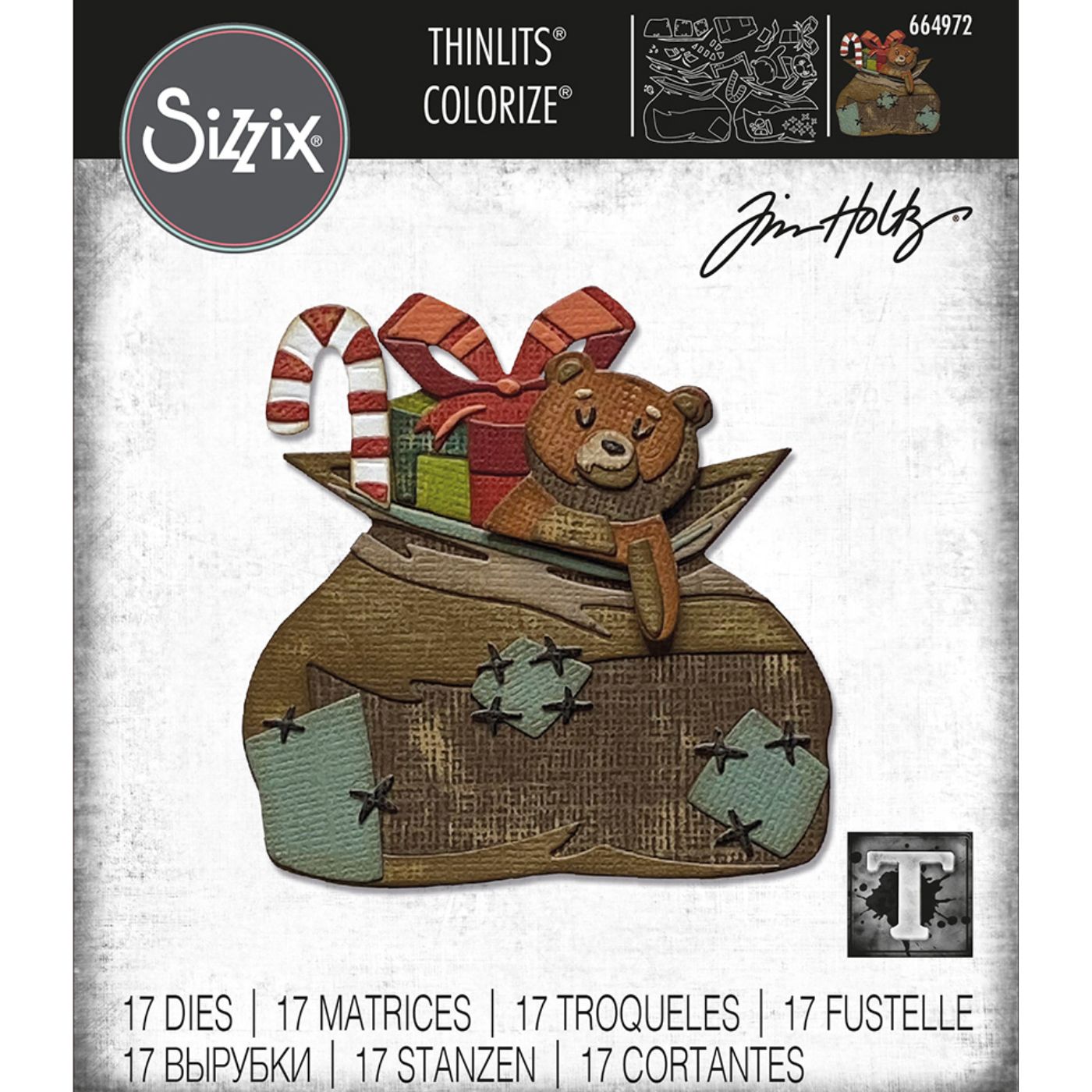Troquel Thinlits Colorize Toyland - Navidad de Tim Holtz