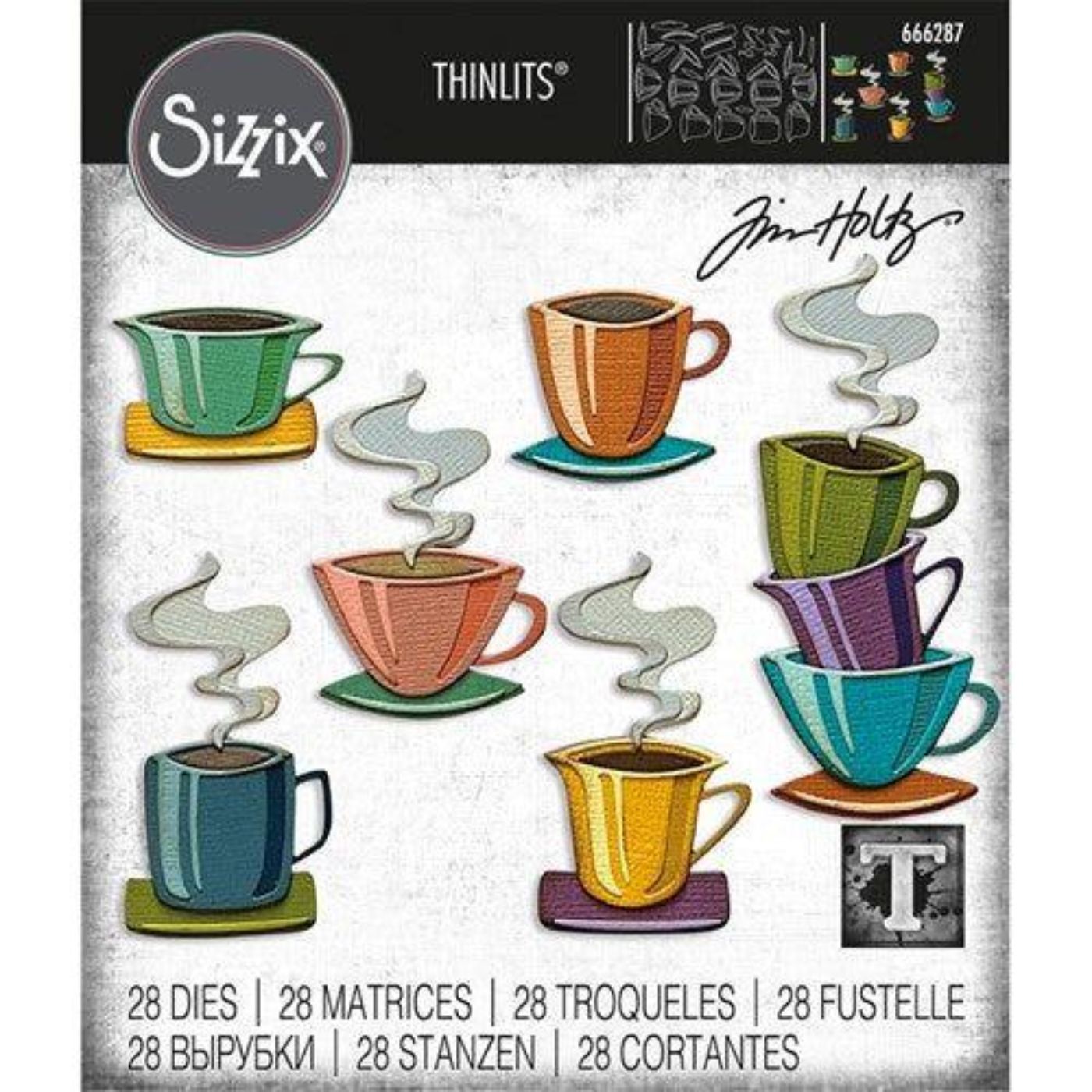 Troqueles Thinlits Papercut Café de Tim Holtz