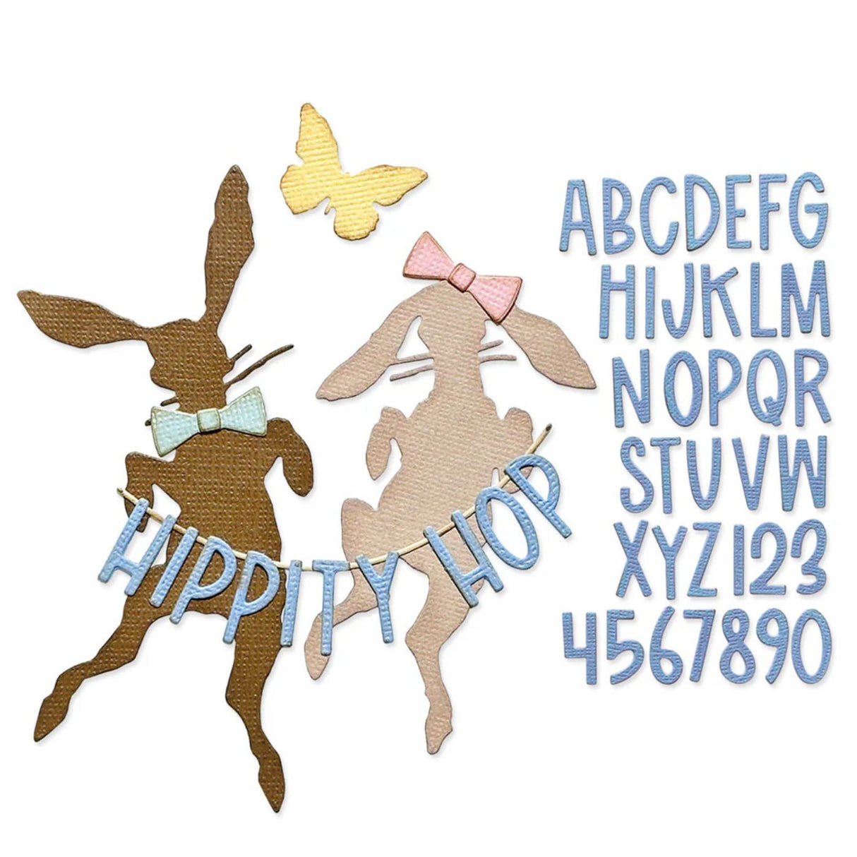Troqueles Thinlits Vault Hippity Hop - Conejos de Tim Holtz (vista 3)