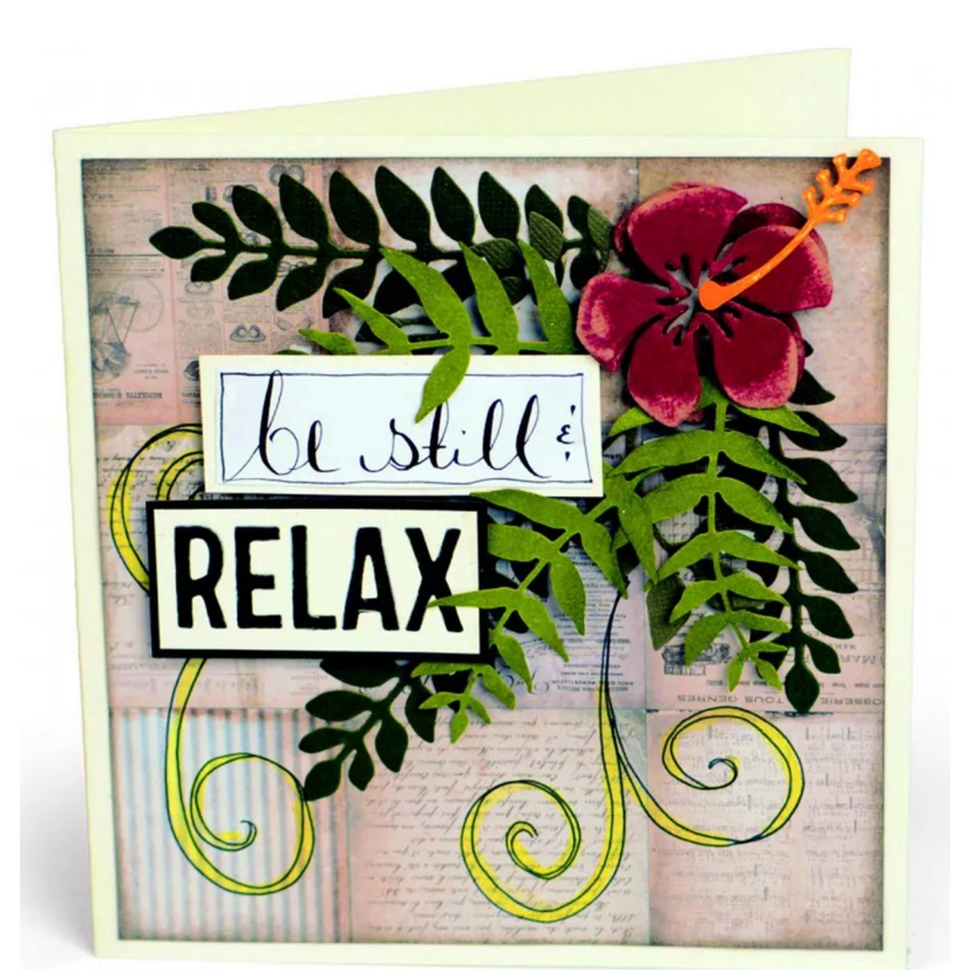 Troqueles Thinlits Hojas verdes de jardín de Tim Holtz