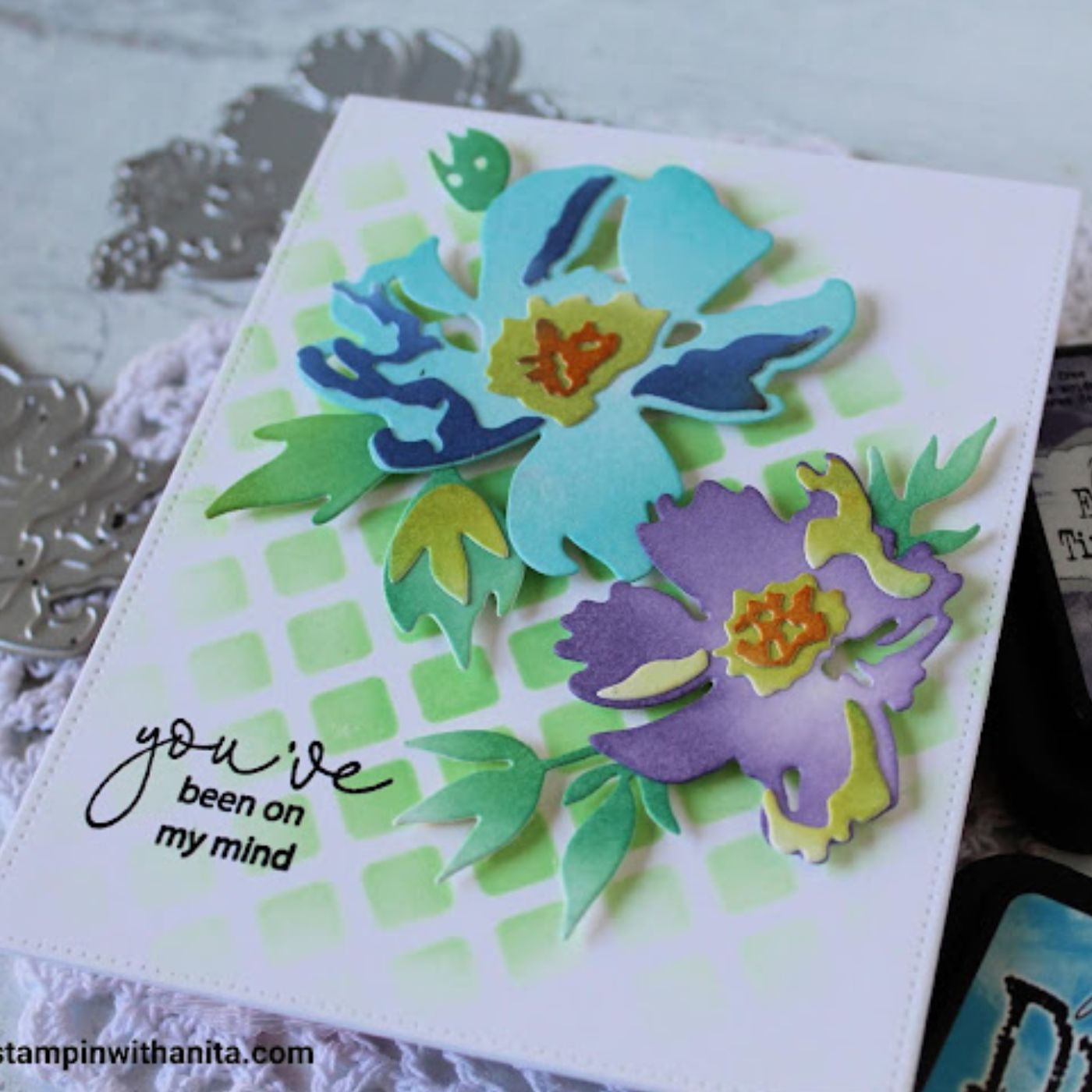 Troqueles Thinlits Flores a pinceladas #1 de Tim Holtz
