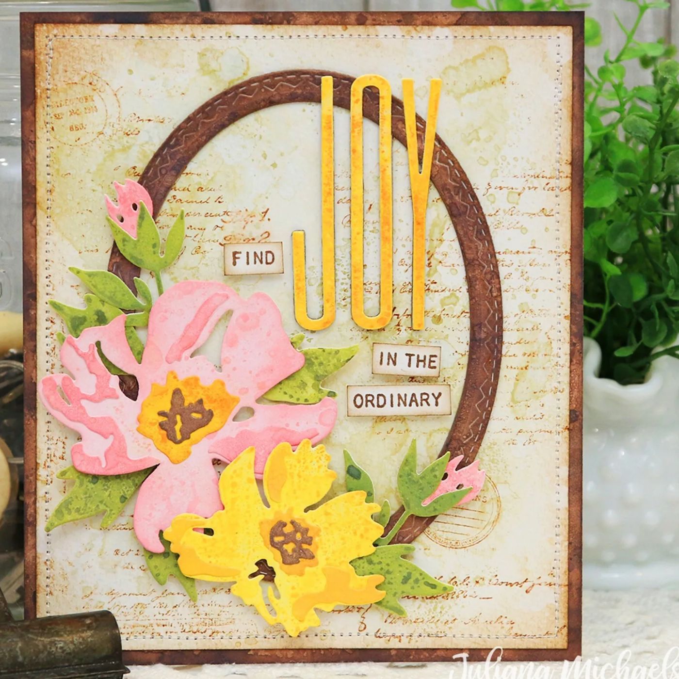 Troqueles Thinlits Flores a pinceladas #1 de Tim Holtz