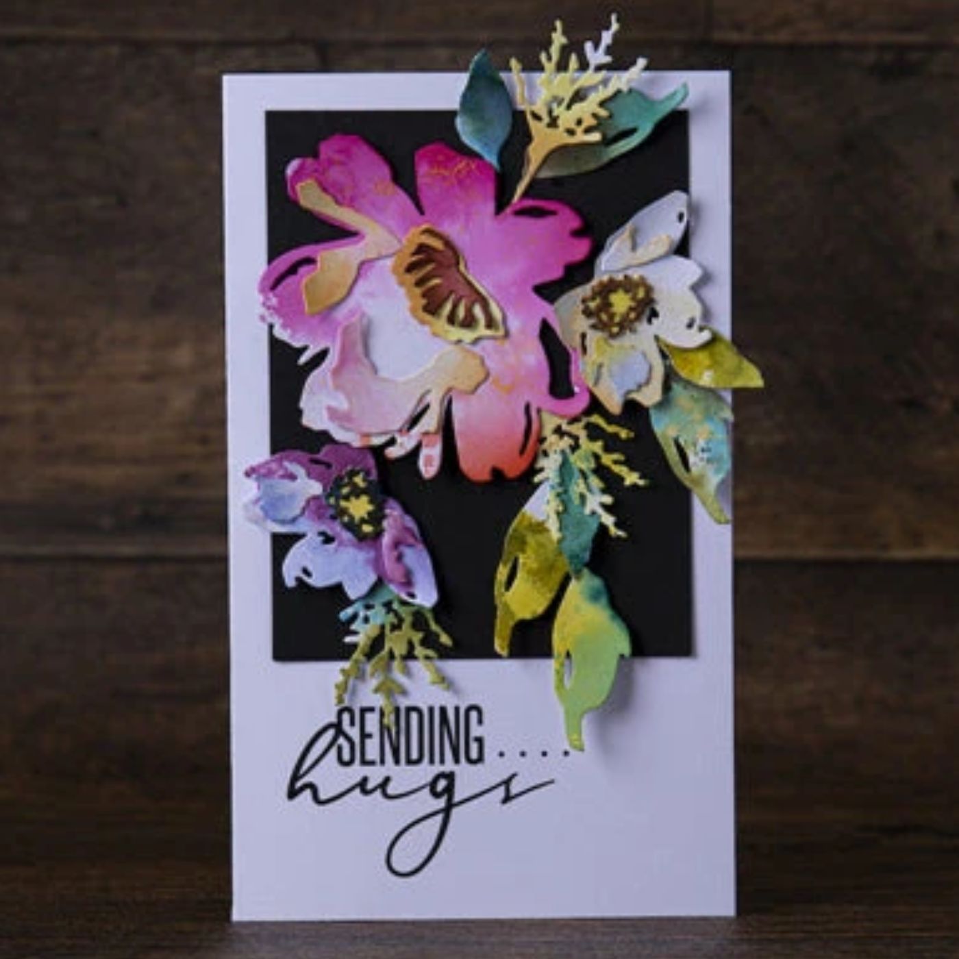 Troqueles Thinlits Flores a pinceladas #3 de Tim Holtz