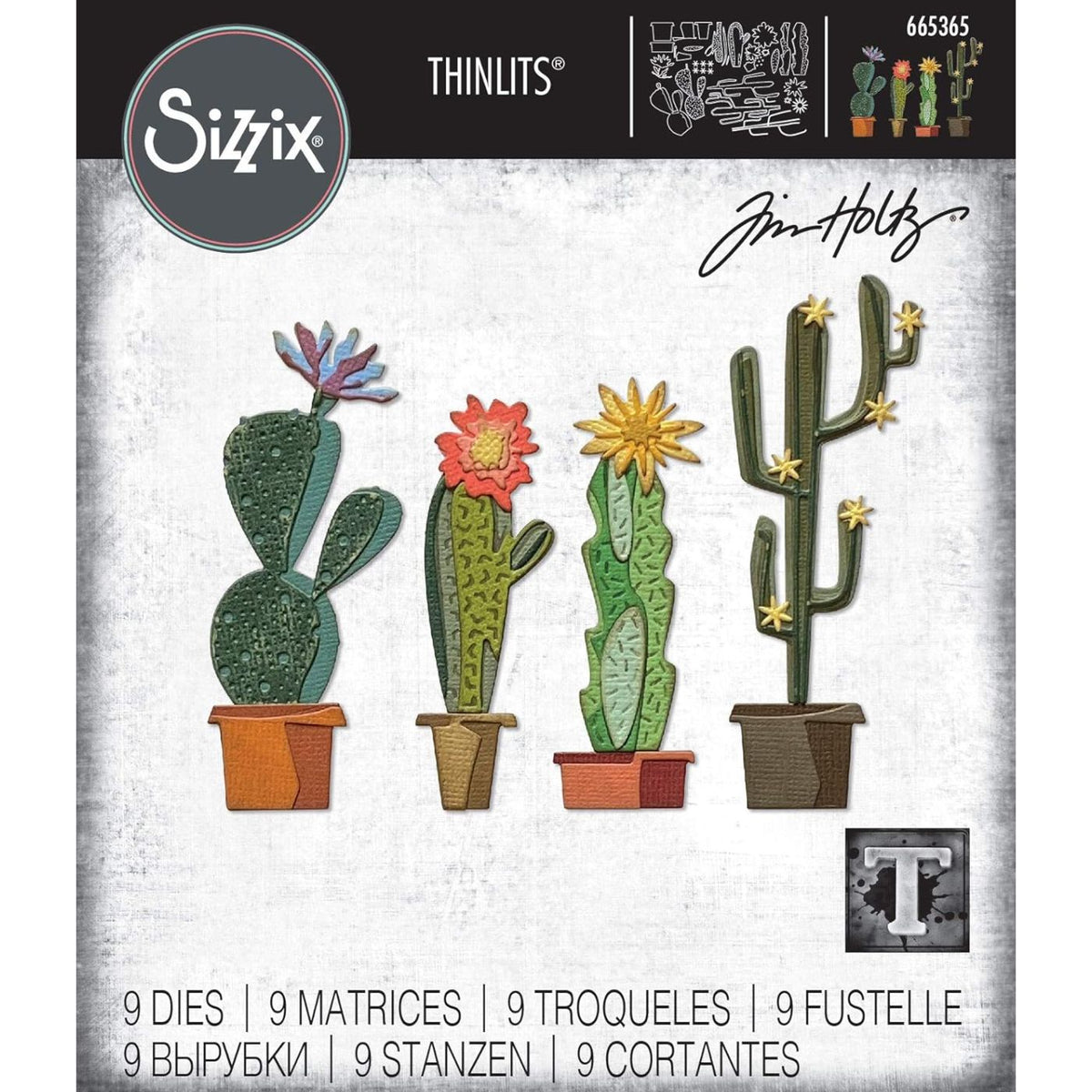 Troqueles Thinlits Tim Holtz Funky Cactus