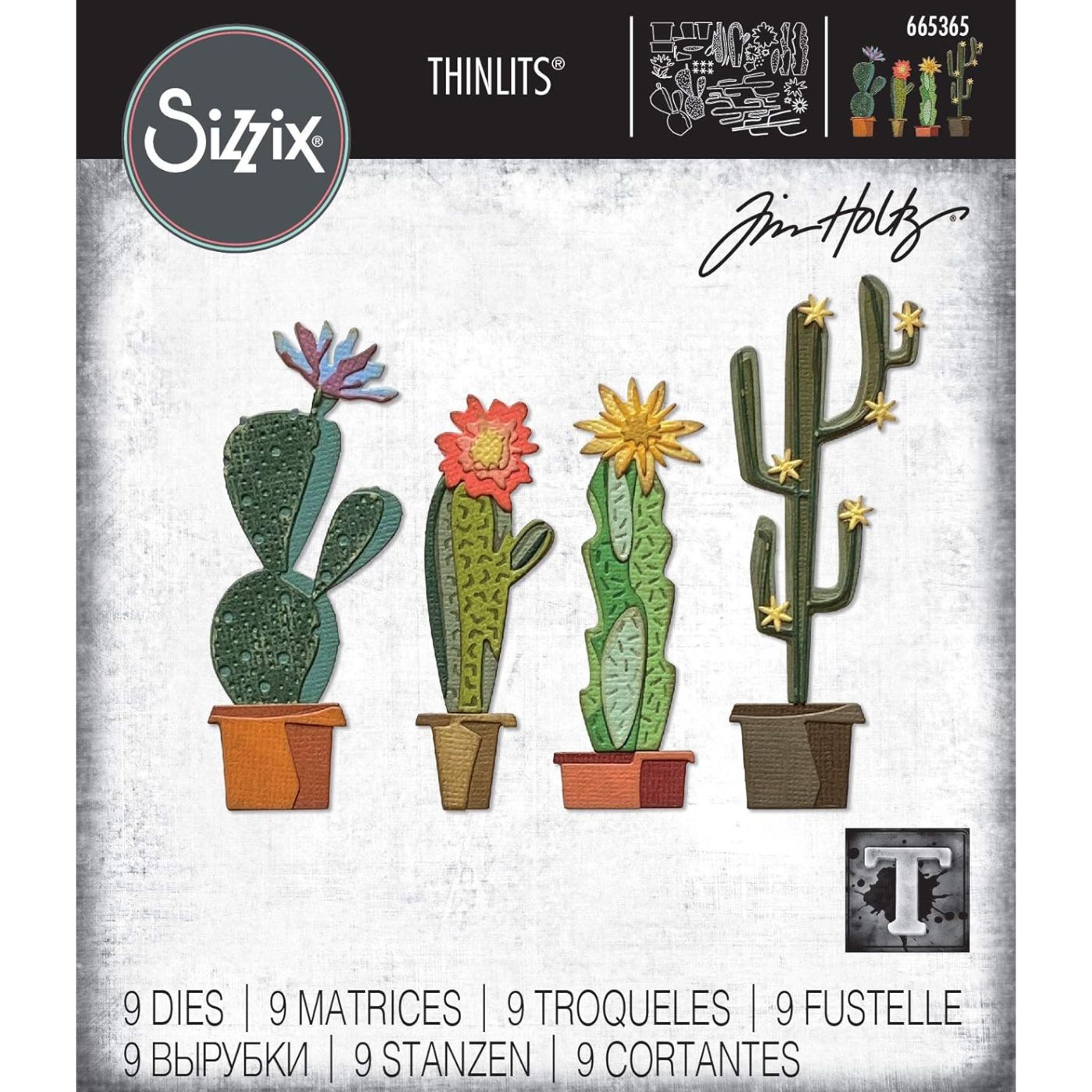 Troqueles Thinlits Tim Holtz Funky Cactus