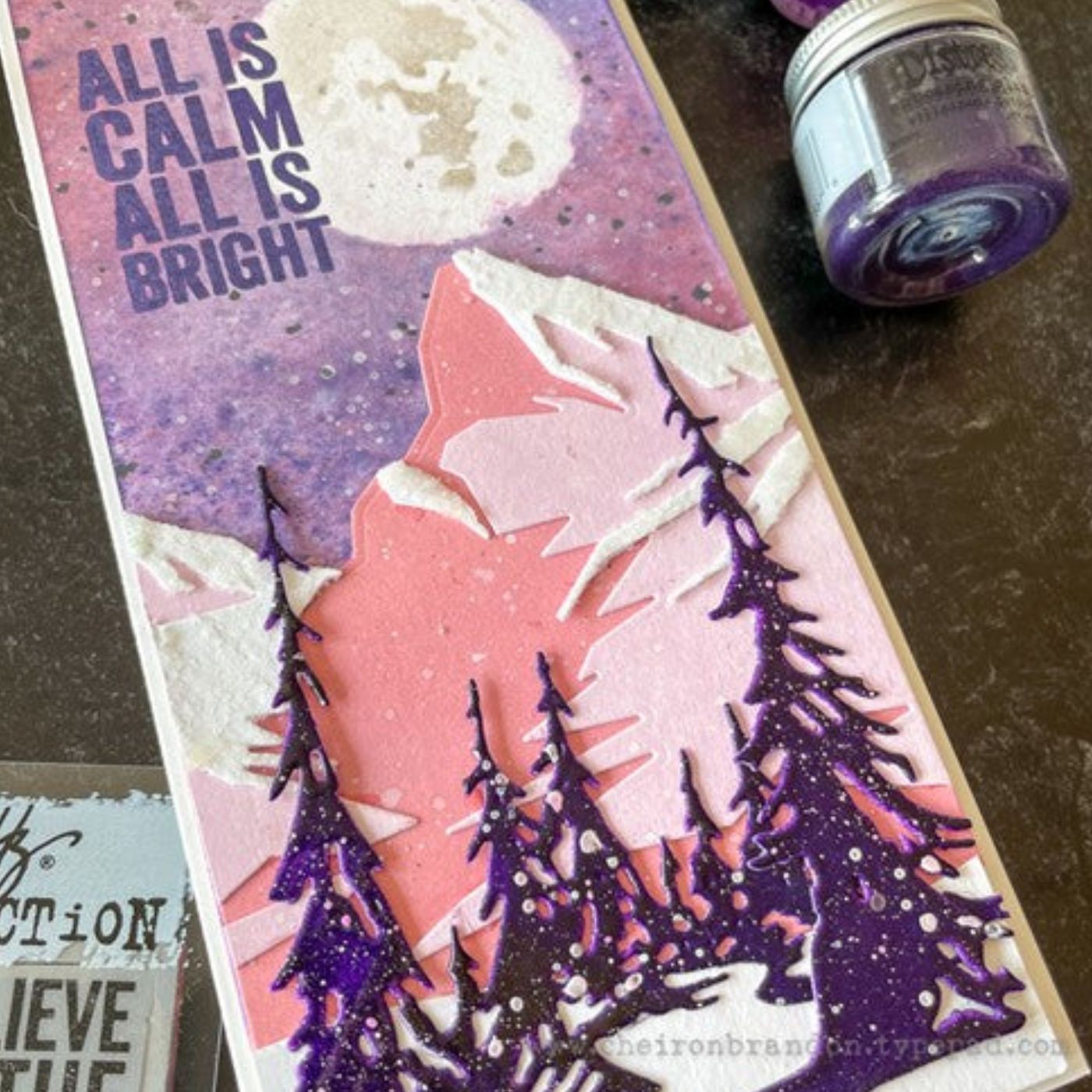 Troqueles Thinlits Cima de la montaña de Tim Holtz
