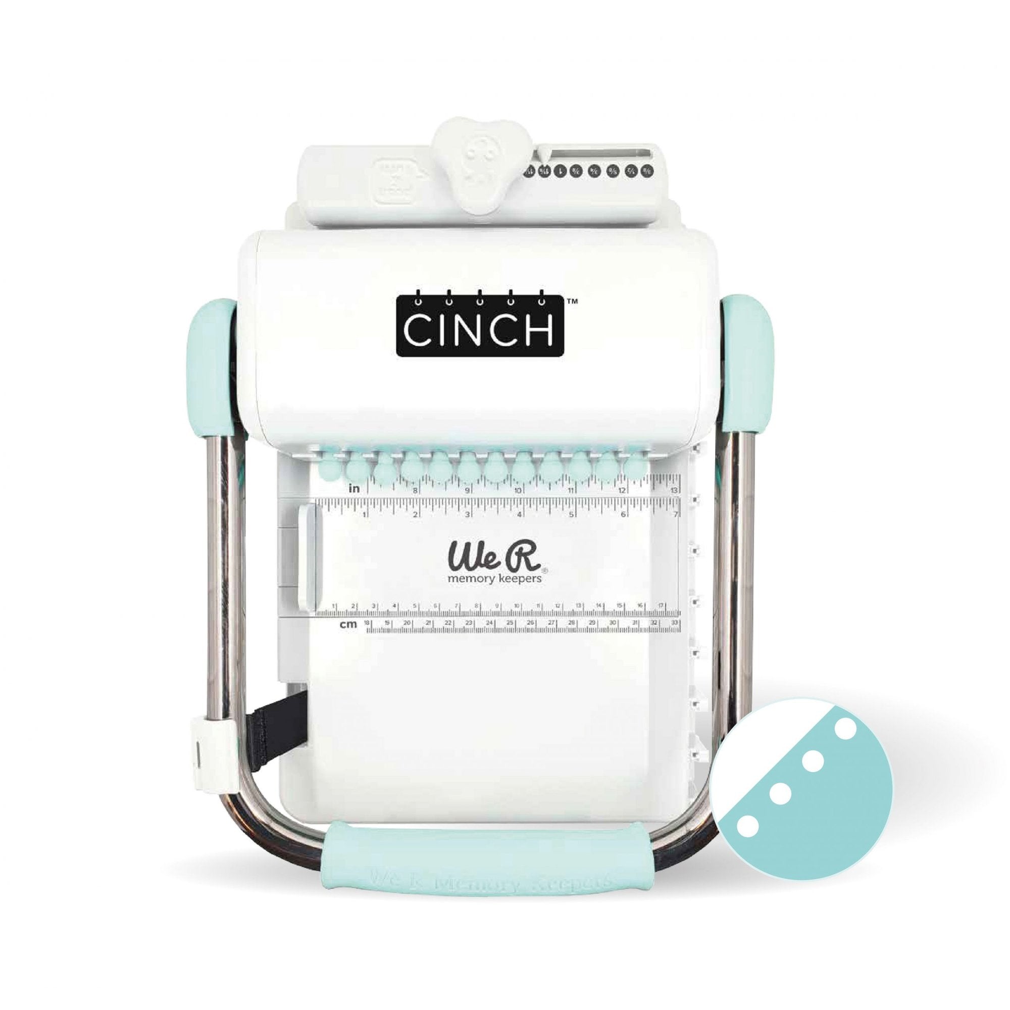 Encuadernadora Cinch: Agujeros redondos - Celeste pastel