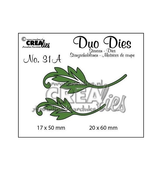 Troquel Duo Dies N°31A Hojas con Tallo #1