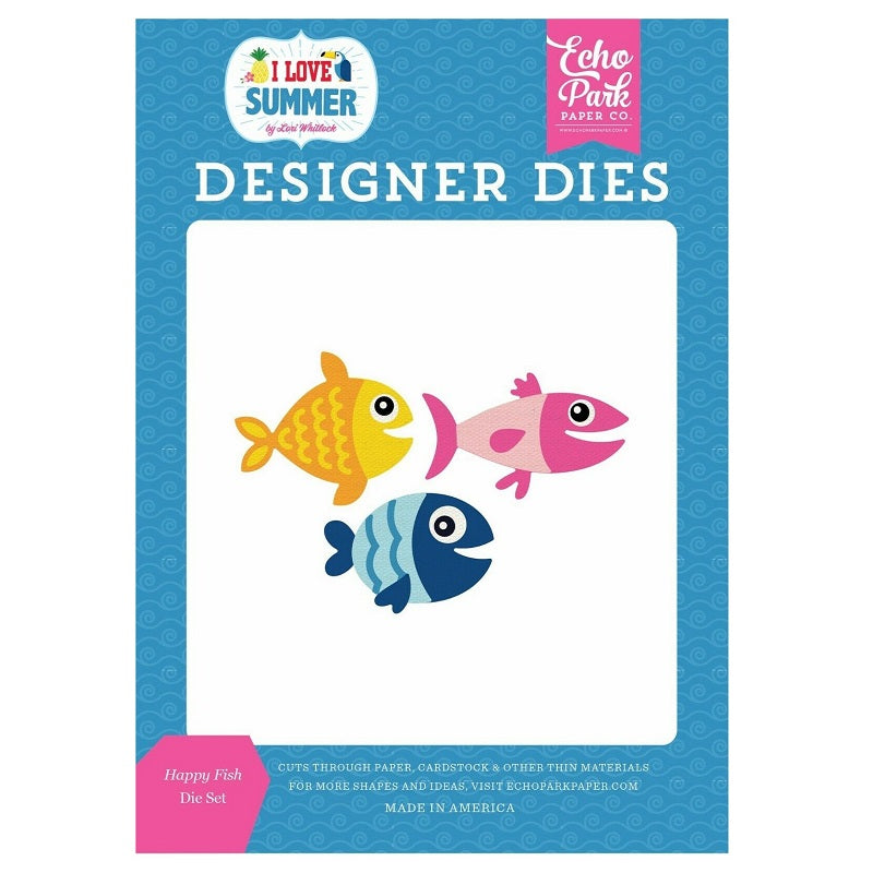 Troquel I Love Summer - Happy Fish