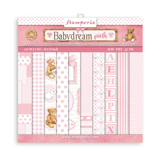 Block de cartulinas ''Fondos Babydream Pink - Niña"