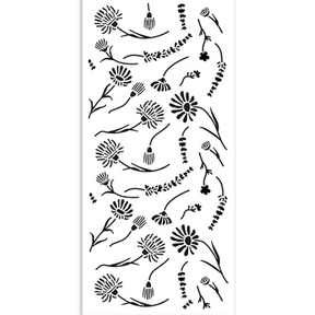 Stencil 12X25cm Create Happiness - Welcome Home Flowers