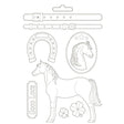 Molde Flexible A4 Caballos Románticos
