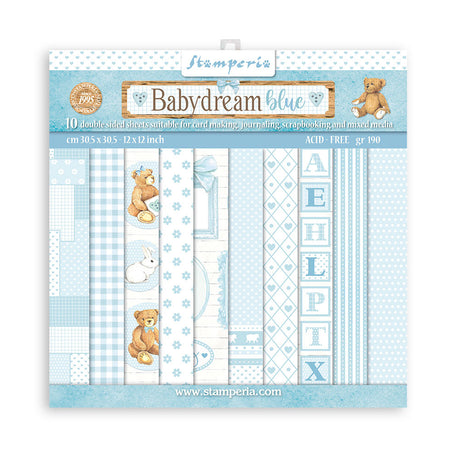 Block de cartulinas ''Fondos Babydream Blue - Niño"