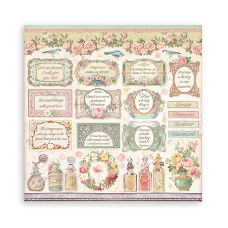 Block de cartulinas ''Rose Parfum'' de 20.3x20.3 cm (vista 2)