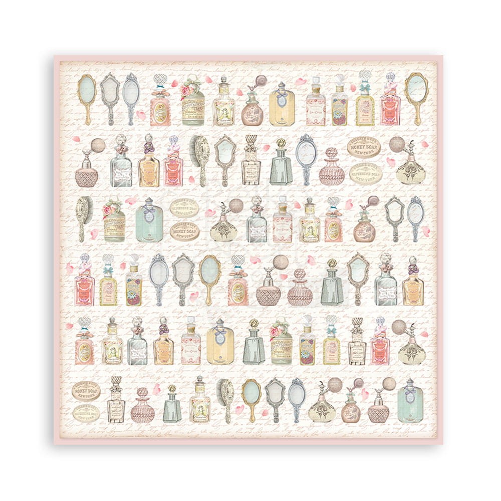 Block de cartulinas ''Fondos Rose Parfum" de 20.3x20.3cm (vista 2)