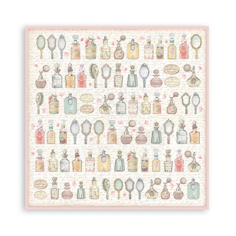 Block de cartulinas ''Fondos Rose Parfum" de 20.3x20.3cm (vista 2)