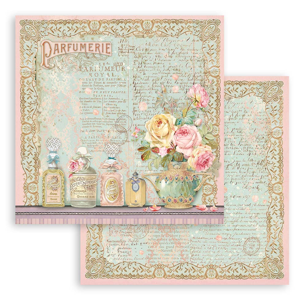 Block de cartulinas ''Rose Parfum'' de 20.3x20.3 cm