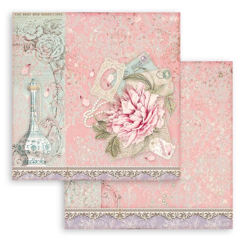 Block de cartulinas ''Rose Parfum'' de 20.3x20.3 cm