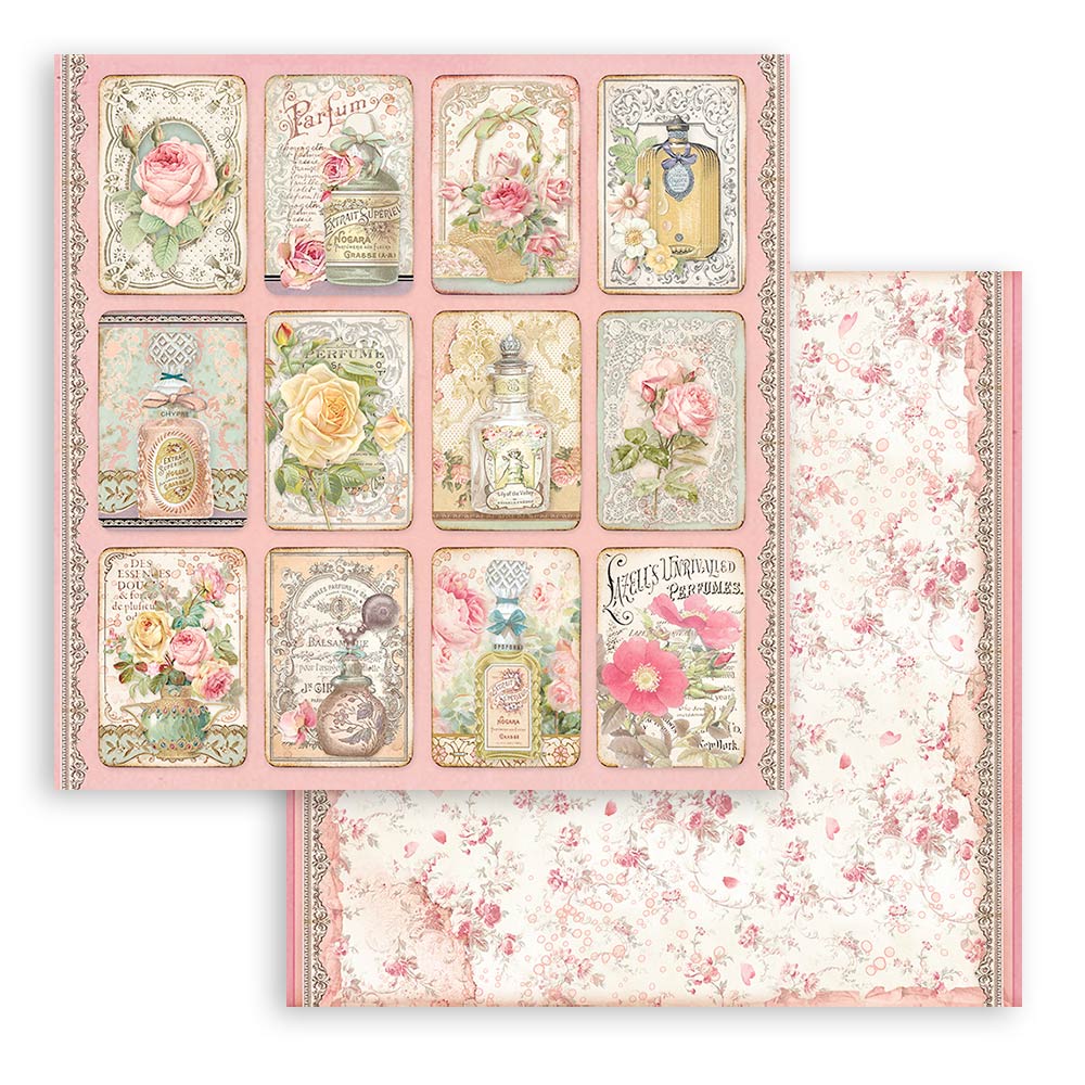 Block de cartulinas ''Rose Parfum'' de 20.3x20.3 cm