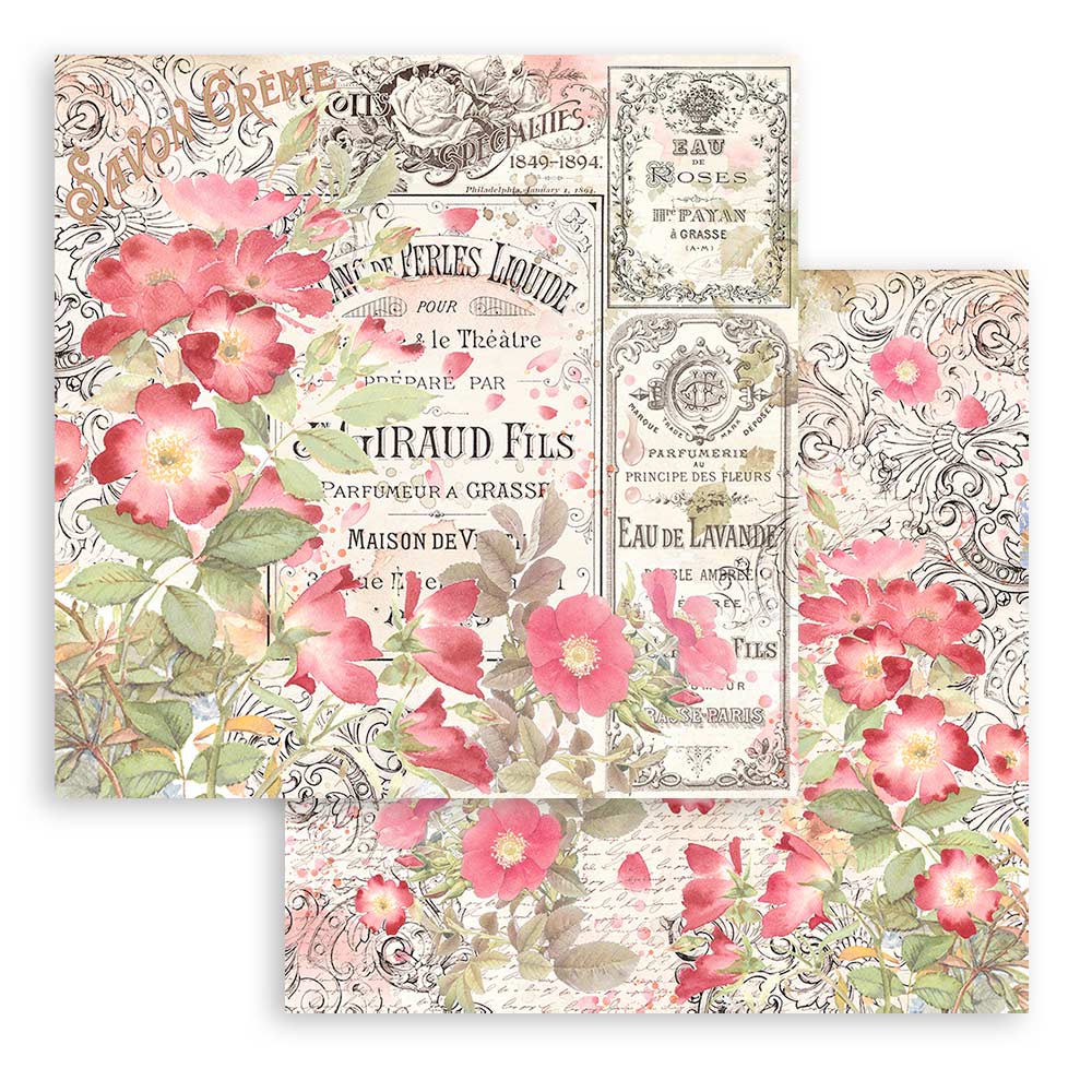 Block de cartulinas ''Rose Parfum'' de 20.3x20.3 cm